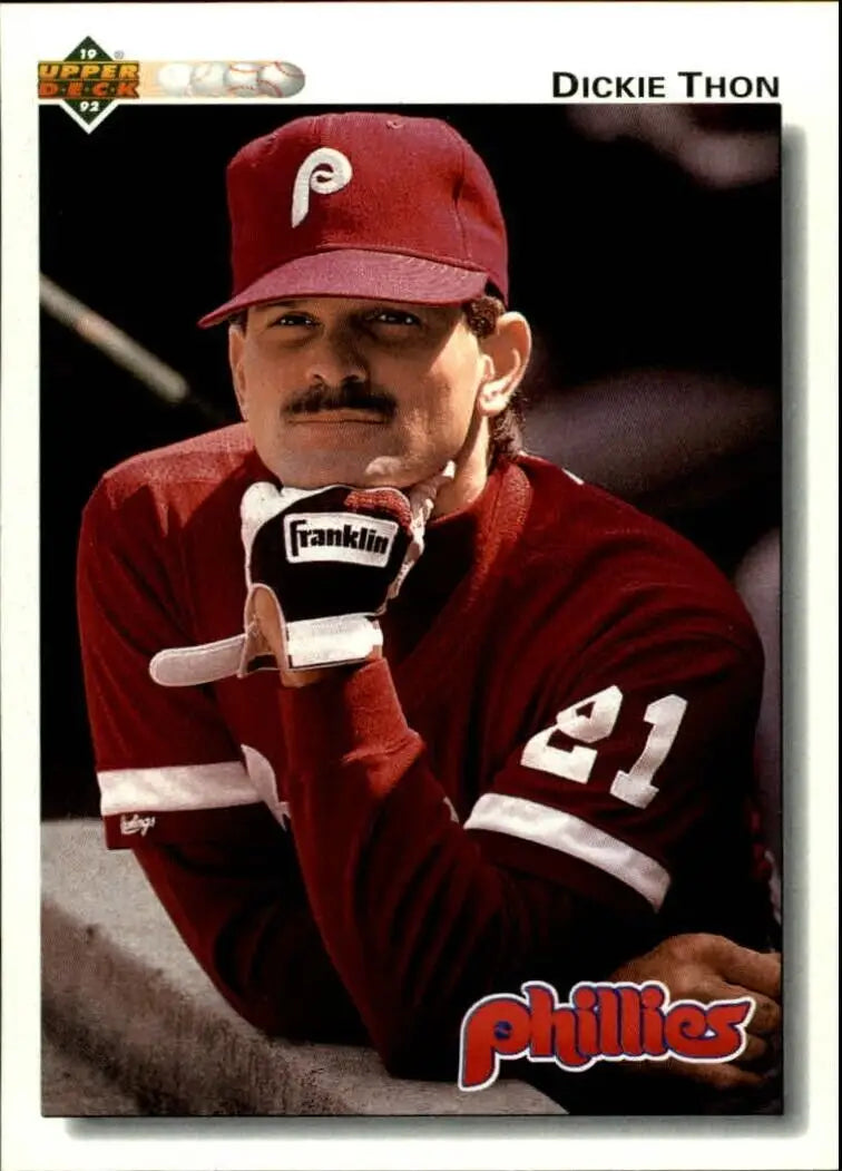 Dickie Thon 1992 Upper Deck MLB #150 Baseball Card Philadelphia Phillies - Baseball Card Single