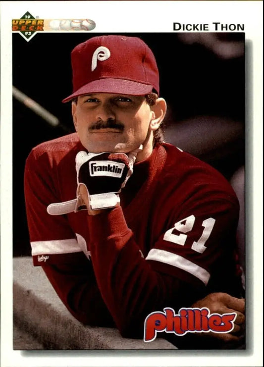 Dickie Thon 1992 Upper Deck MLB #150 Baseball Card Philadelphia Phillies - Baseball Card Single