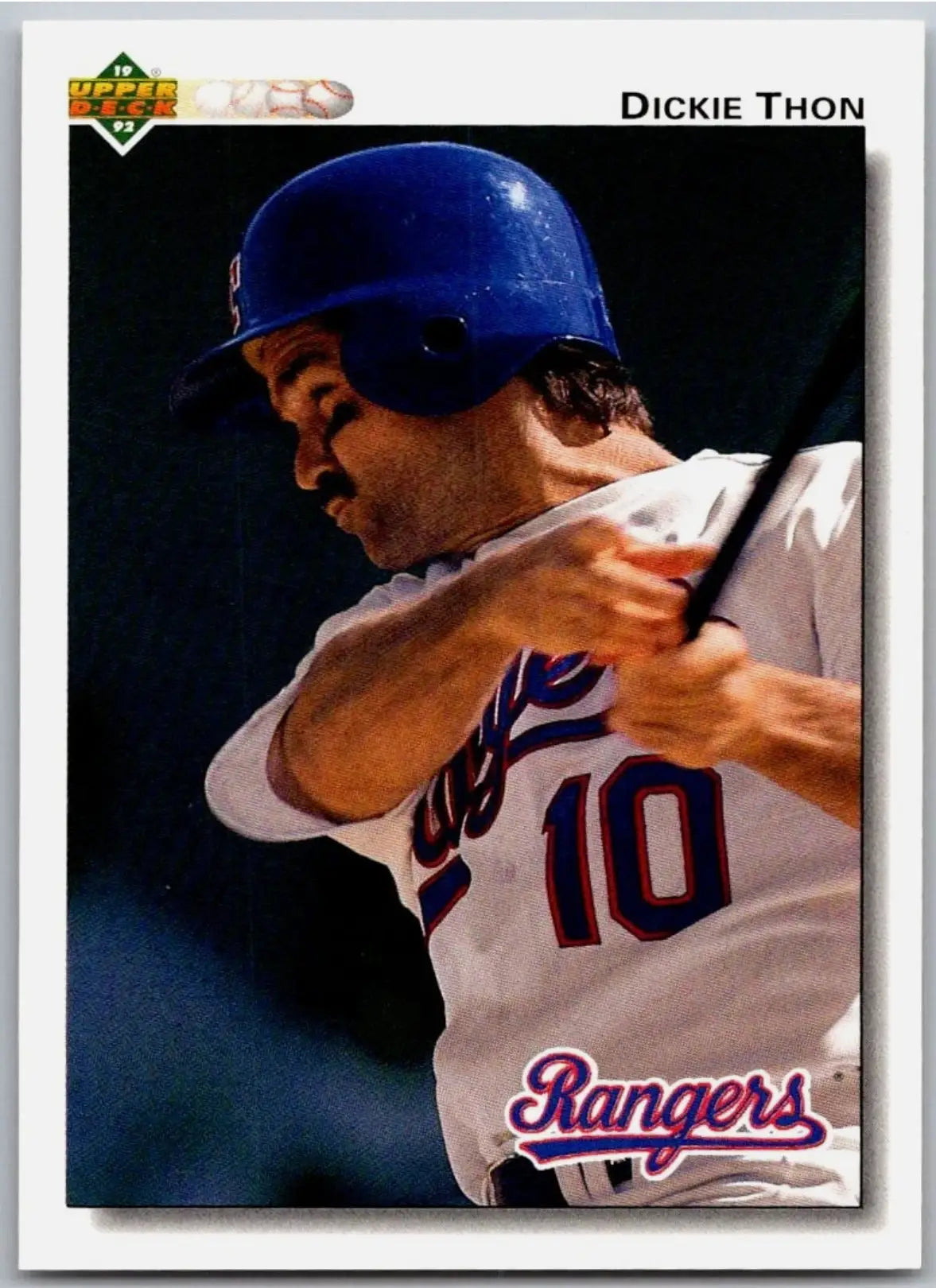 Dickie Thon 1992 Upper Deck MLB #769 Baseball Card Texas Rangers - Baseball Card Single