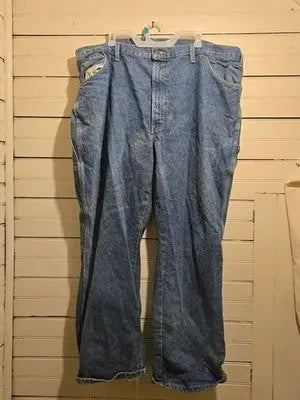 Dickies Jeans Mens 46 Carpenter Work Pants Blue Denim Heavy Duty 46x30 Relaxed - Apparel