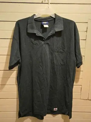Dickies Polo Shirt Mens XL Dark Green Short Sleeve Pocket Work Uniform Collared - Apparel