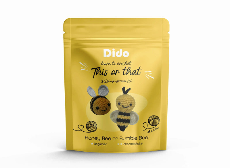 Dido DIY Amigurumi Kit: Honey Bee or Bumble Bee - Other