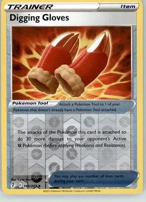 Digging Gloves - Evolving Skies - 145/203 - Reverse Holo LP Pokemon - Pokémon Card Single