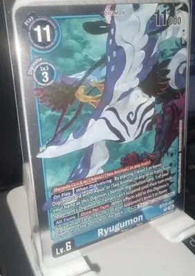 Digimon CCG Ryugumon BT22-027 R Foil Cyber Eden Blue Pre-Owned - Other