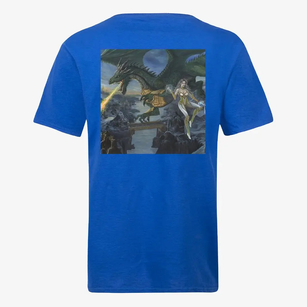 Digital Heroes Fruit of the Loom Dragon Back Blue - DH Merch