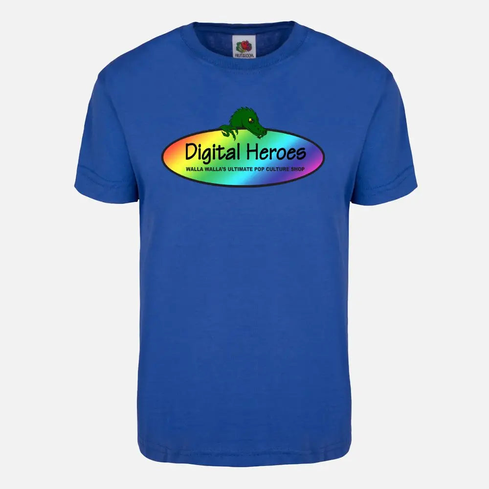 Digital Heroes Fruit of the Loom Dragon Back Blue - DH Merch