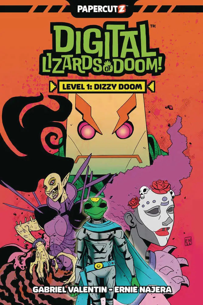 Digital Lizards of Doom comic book cover featuring Dizzy Doom for Digital Lizards Doom Graphic Novel Volume 01