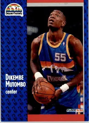 Dikembe Mutombo - 1991-92 Fleer - #277b - RC Basketball - Basketball Card Single