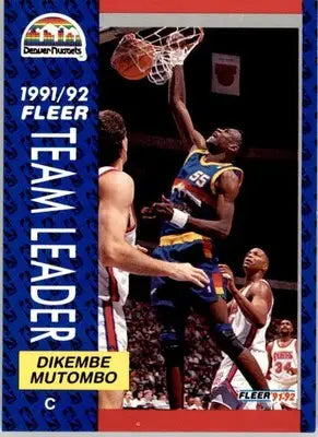 Dikembe Mutombo - 1991-92 Fleer - #378 - Basketball - Basketball Card Single