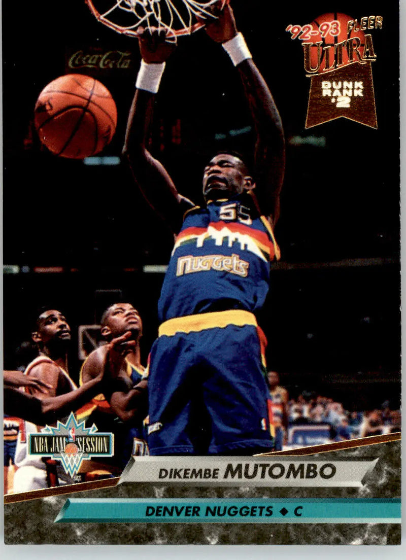 Dikembe Mutombo - 1992-93 Ultra - #202 - Basketball - Basketball Card Single