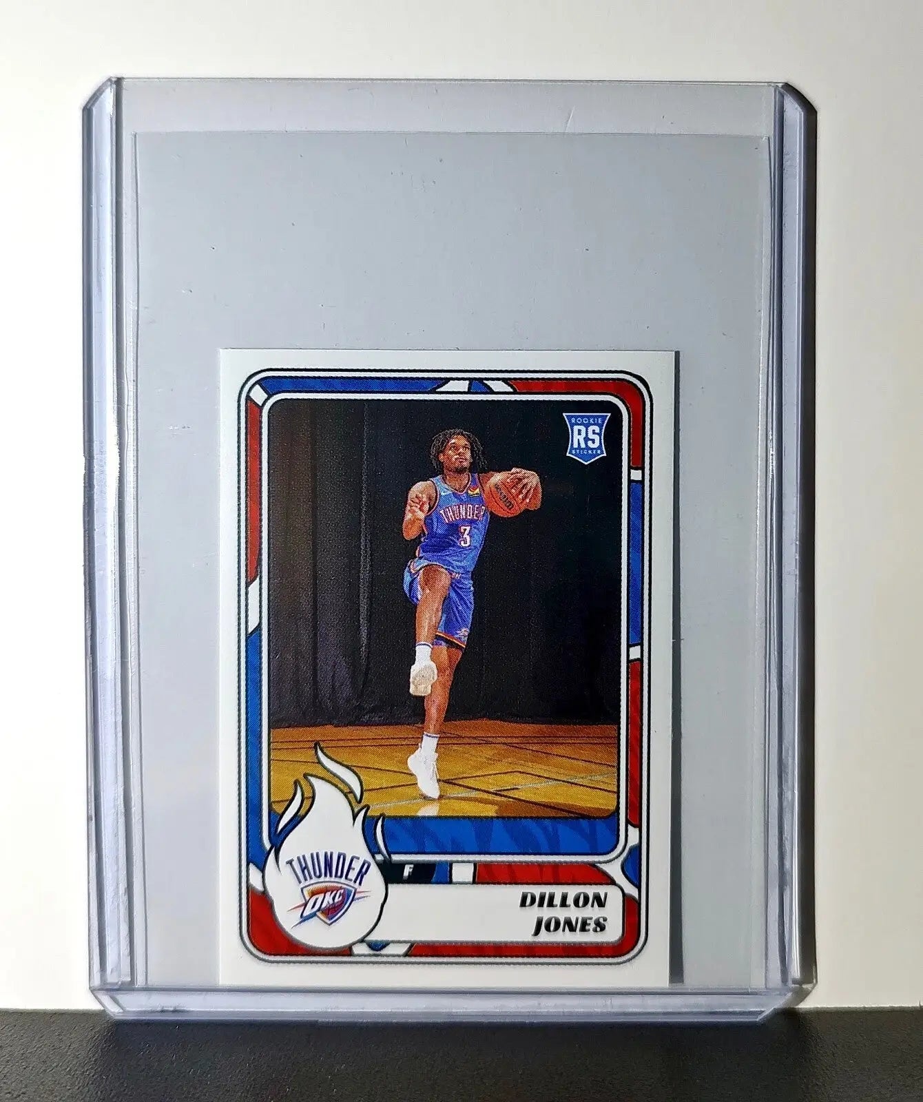 Dillon Jones Rookie 2024-25 Panini NBA #421 Sticker Card Oklahoma City Thunder - Basketball Card Single