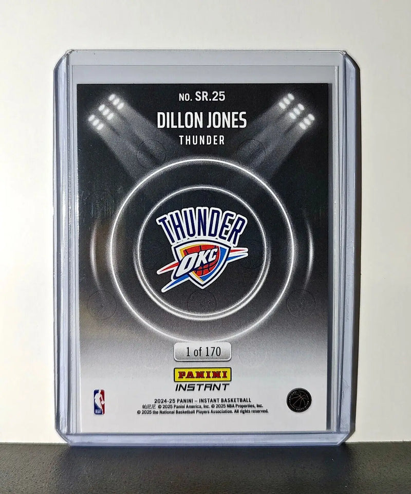 Dillon Jones Rookie 2024-25 Panini Spotlight Rookies NBA #25 Thunder 1 of 170