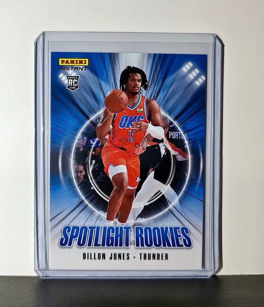 Dillon Jones Rookie 2024-25 Panini Spotlight Rookies NBA #25 Thunder 1 of 170 - Basketball Card Single