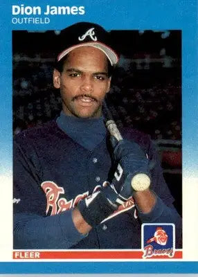 Dion James - 1987 Fleer Update - #U-51 - Baseball - Baseball Card Single