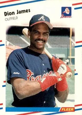 Dion James - 1988 Fleer - #543 - Baseball - Baseball Card Single
