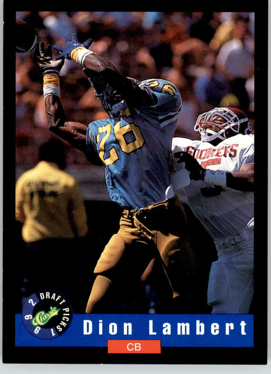 Dion Lambert - 1992 Classic Draft Picks - #23 - Football - Football Card Single