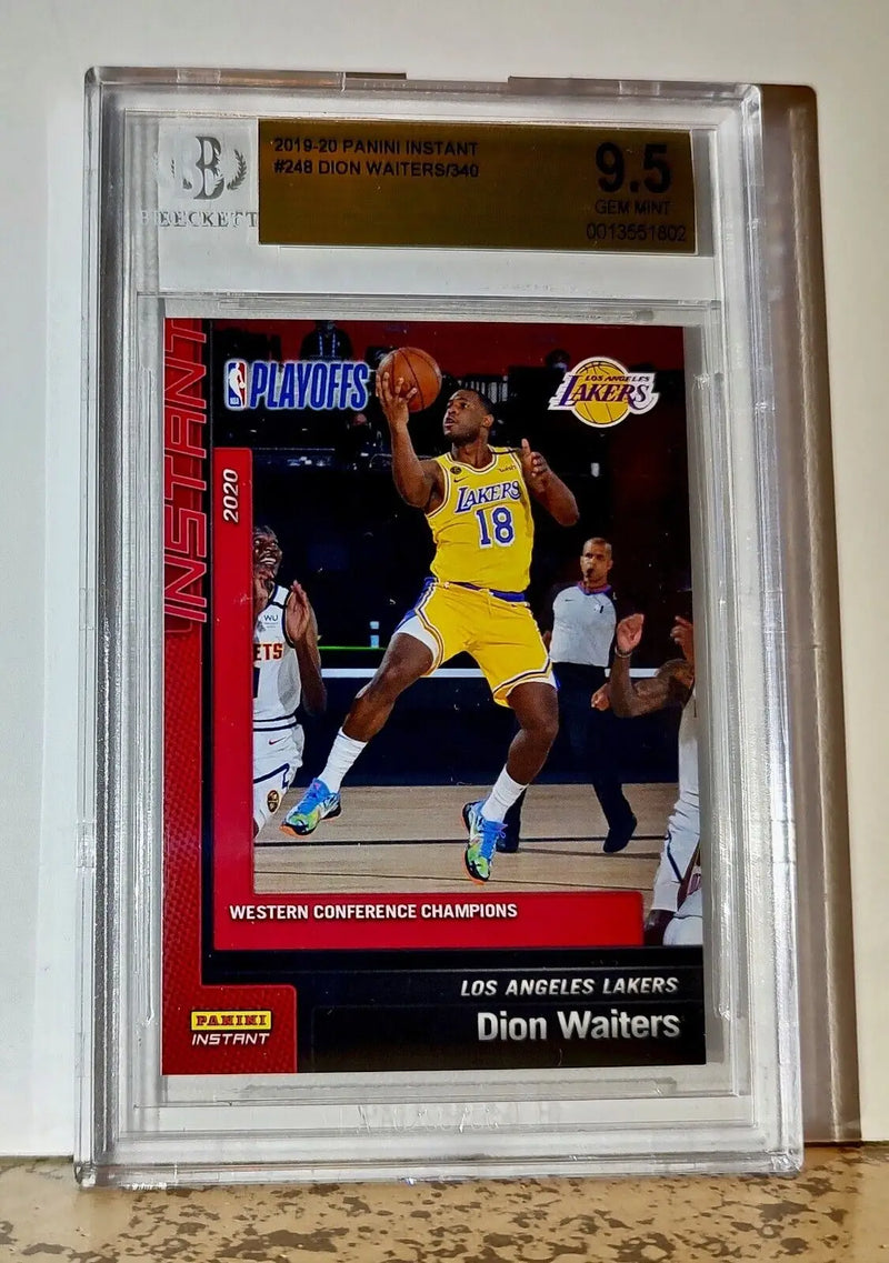 Dion Waiters 2019-20 Panini NBA #248 Basketball 1 of 340 BGS 9.5 Gem Mint Lakers - Basketball Card Single