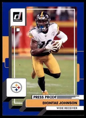 Diontae Johnson 2022 Donruss Blue Press Proof #217 Pittsburgh Steelers - Football Card Single