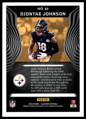 Diontae Johnson 2022 Panini Illusions Retail #83 Pittsburgh Steelers - Football Card Single