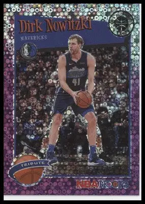Dirk Nowitzki 2019-20 Hoops Premium Purple Disco #282 Dallas Mavericks - Basketball Card Single