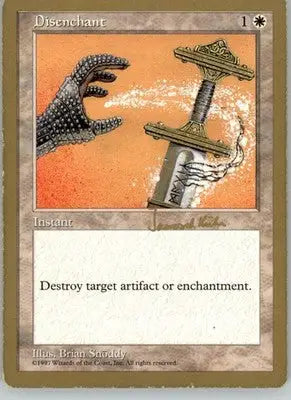Disenchant - 1997 Janosch Kuhn (SB) World Championship Decks - MP Magic - Magic Card Single