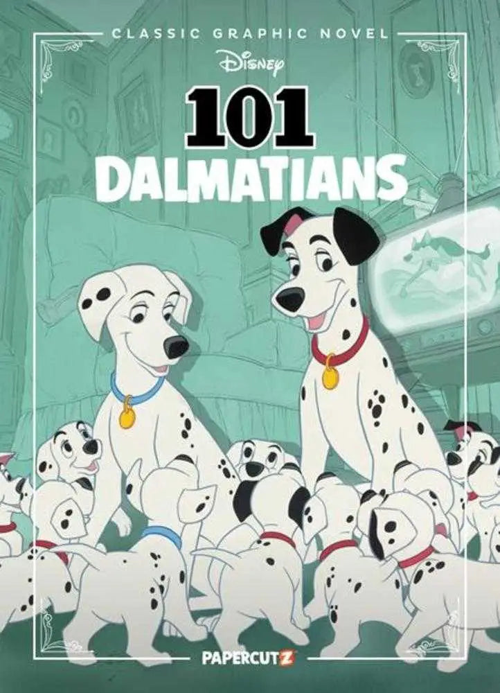 Disney Classic Graphic Novel 101 Dalmatians TP cover featuring colorful Dalmatian artwork