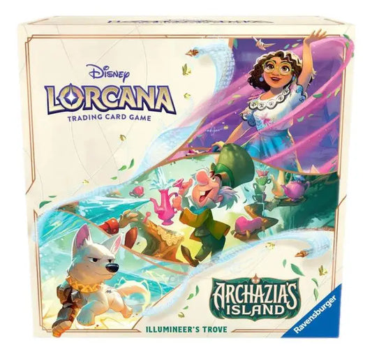 Disney Lorcana trading card game box from Archazia’s Island Trove display