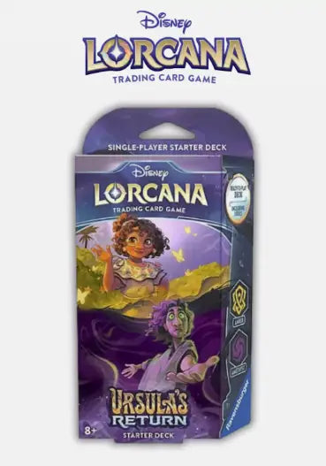Disney Lorcana Starter Deck featuring Ursula’s Return for single-player strategy play
