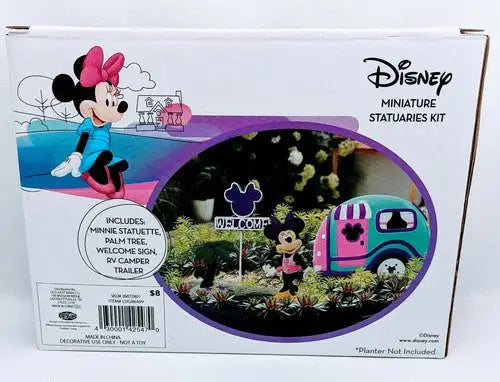 Disney Minnie Mouse 4 Piece Miniature Fairy Garden Camper Statuaries ki ID:34193 - Collectibles