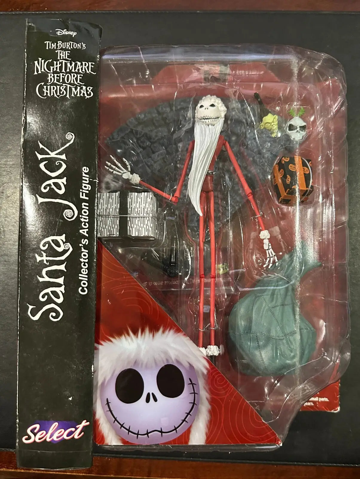 Disney Nightmare Before Christmas NBX SANTA Jack Skeleton Action Figure SEALED - Action Figure & Toy