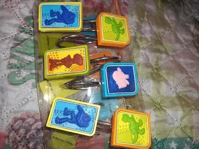 Disney Pixar Toy Story Shower Curtain Hooks Set of 12 Woody Buzz Rex Ham Kids - Entertainment Memorabilia