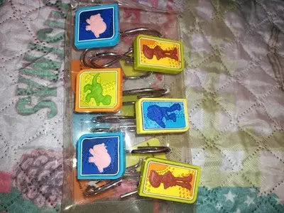 Disney Pixar Toy Story Shower Curtain Hooks Set of 12 Woody Buzz Rex Ham Kids - Entertainment Memorabilia