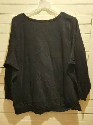 Disney Sweatshirt Women’s 4 Black Long Sleeve Pullover Crewneck Cozy Casual Soft - Apparel