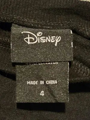 Disney Sweatshirt Women’s 4 Black Long Sleeve Pullover Crewneck Cozy Casual Soft - Apparel