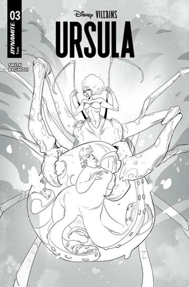 Disney Villains Ursula #3 Cover M Foc Bonus Mirka Andolfo Line Art - Comic Book