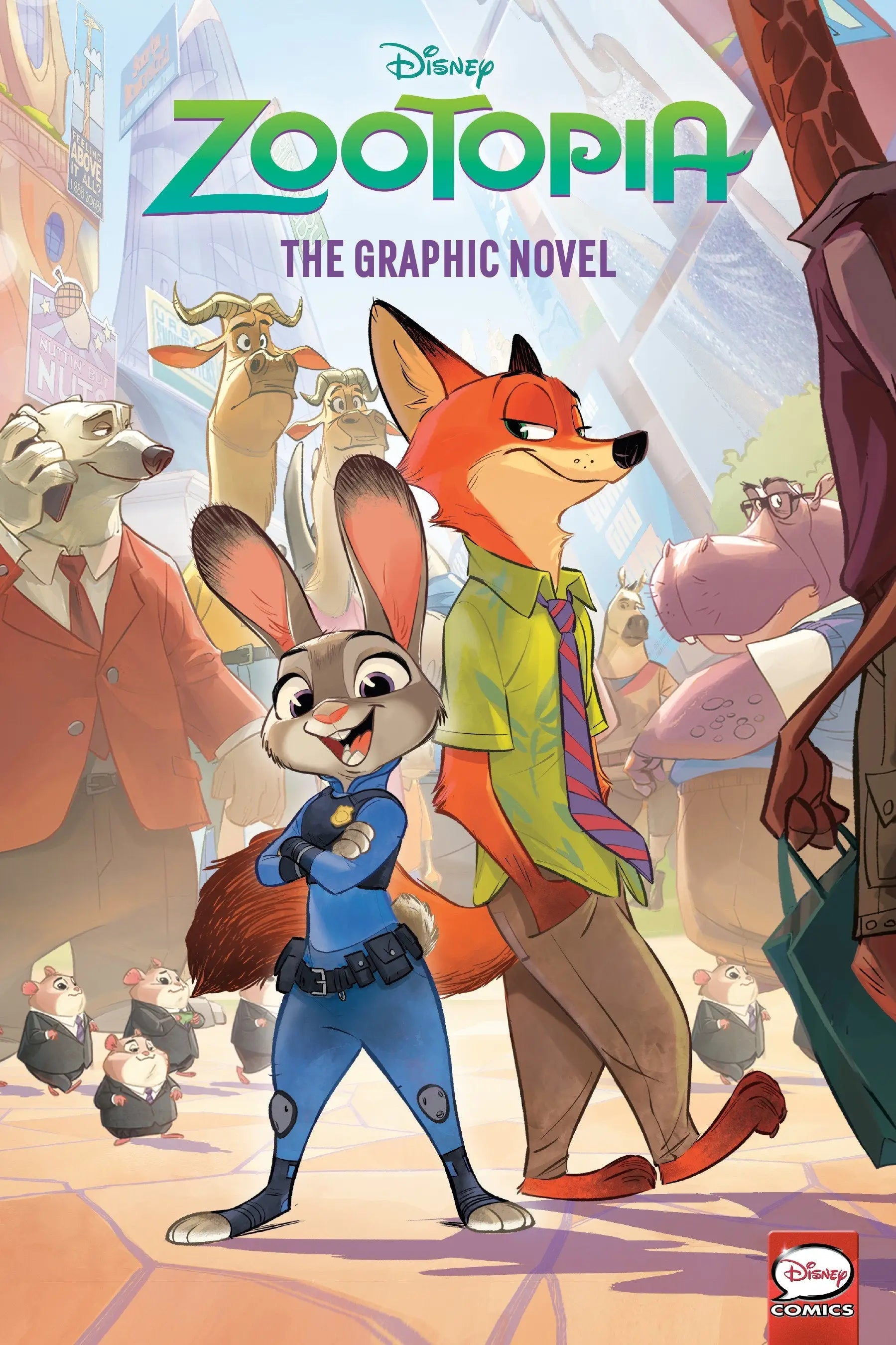 Cover of Disney Zootopia graphic novel featuring Judy Hopps and Nick Wilde