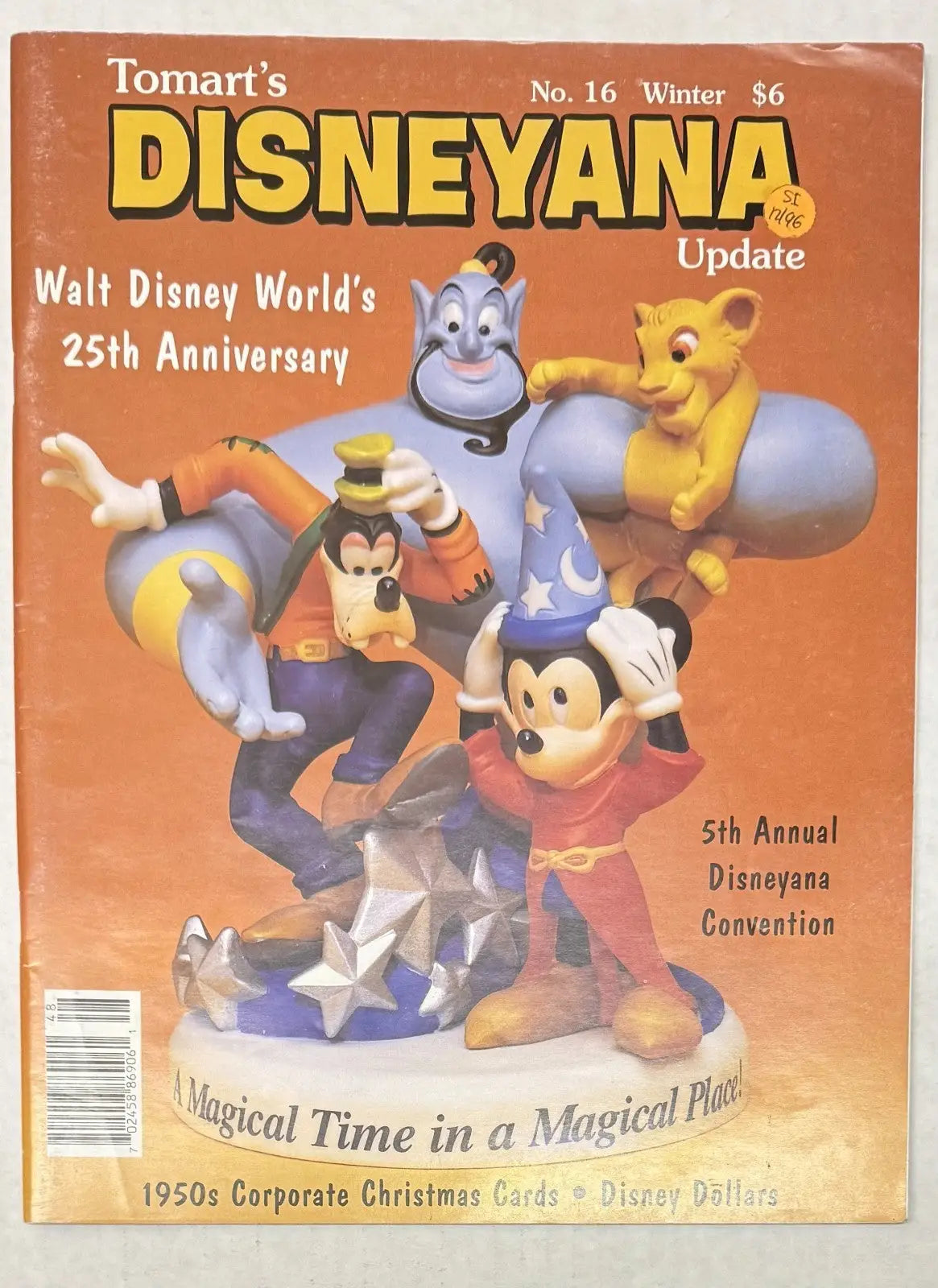 Disneyana -Tomart’s Update Booklet - #16 - 1996 - Entertainment Memorabilia