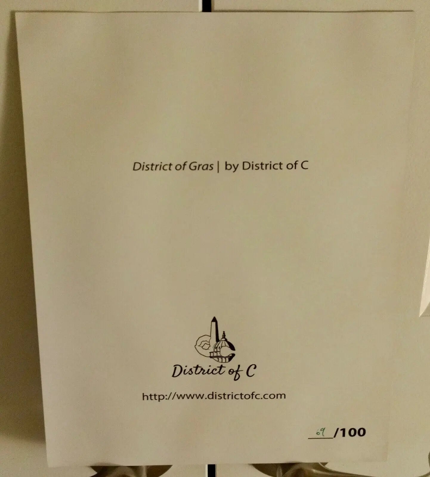 District of Gras - District of C Limited Edition Framed Art Print - Other