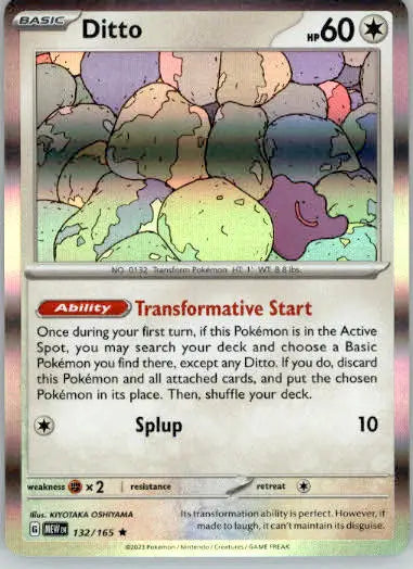 Ditto - SV: Scarlet & Violet 151 - 132/165 - Holo NM - Pokémon Card Single