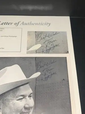 Dizzy Dean Autographed 8x10 Photo St Louis Cardinals Baseball HOFer JSA Letter - Sports Memorabilia