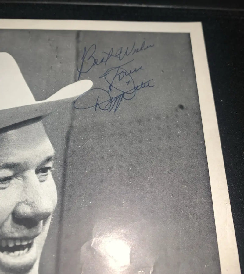 Dizzy Dean Autographed 8x10 Photo St Louis Cardinals Baseball HOFer JSA Letter - Sports Memorabilia