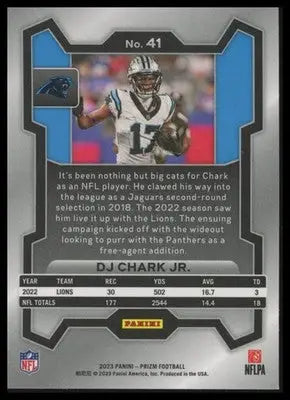 DJ Chark Jr. 2023 Panini Prizm #41 Carolina Panthers