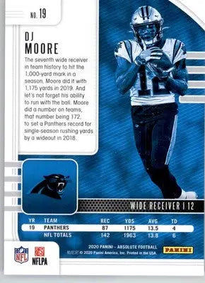 DJ Moore - 2020 Panini Absolute - #19 - Retail Football - Football Card Single