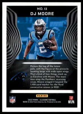 DJ Moore 2022 Panini Illusions Retail #13 Carolina Panthers - Football Card Single