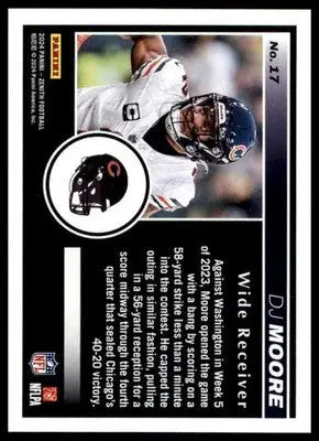 DJ Moore 2024 Panini Zenith Retail #17 Chicago Bears - Football Card Single
