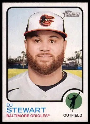 DJ Stewart 2022 Topps Heritage #362 Baltimore Orioles - Baseball Card Single