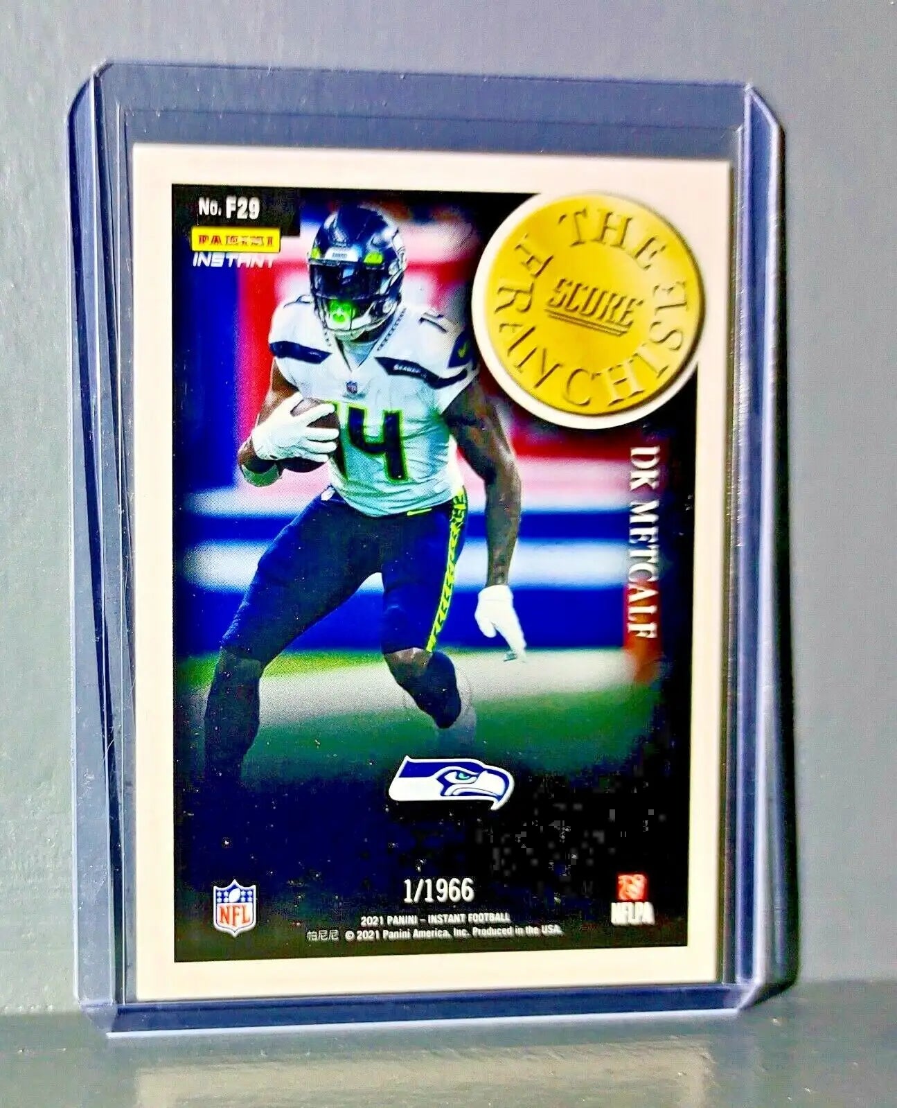 DK Metcalf 2021 Panini NFL Score The Franchise #29 Card 1/1966 - Football Card Single