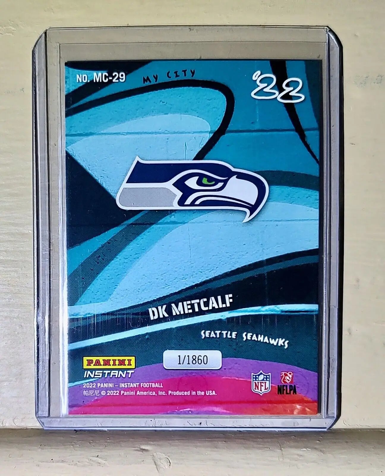 DK Metcalf 2022 Panini NFL MyCity #29 Football Card 1/1860 - Football Card Single