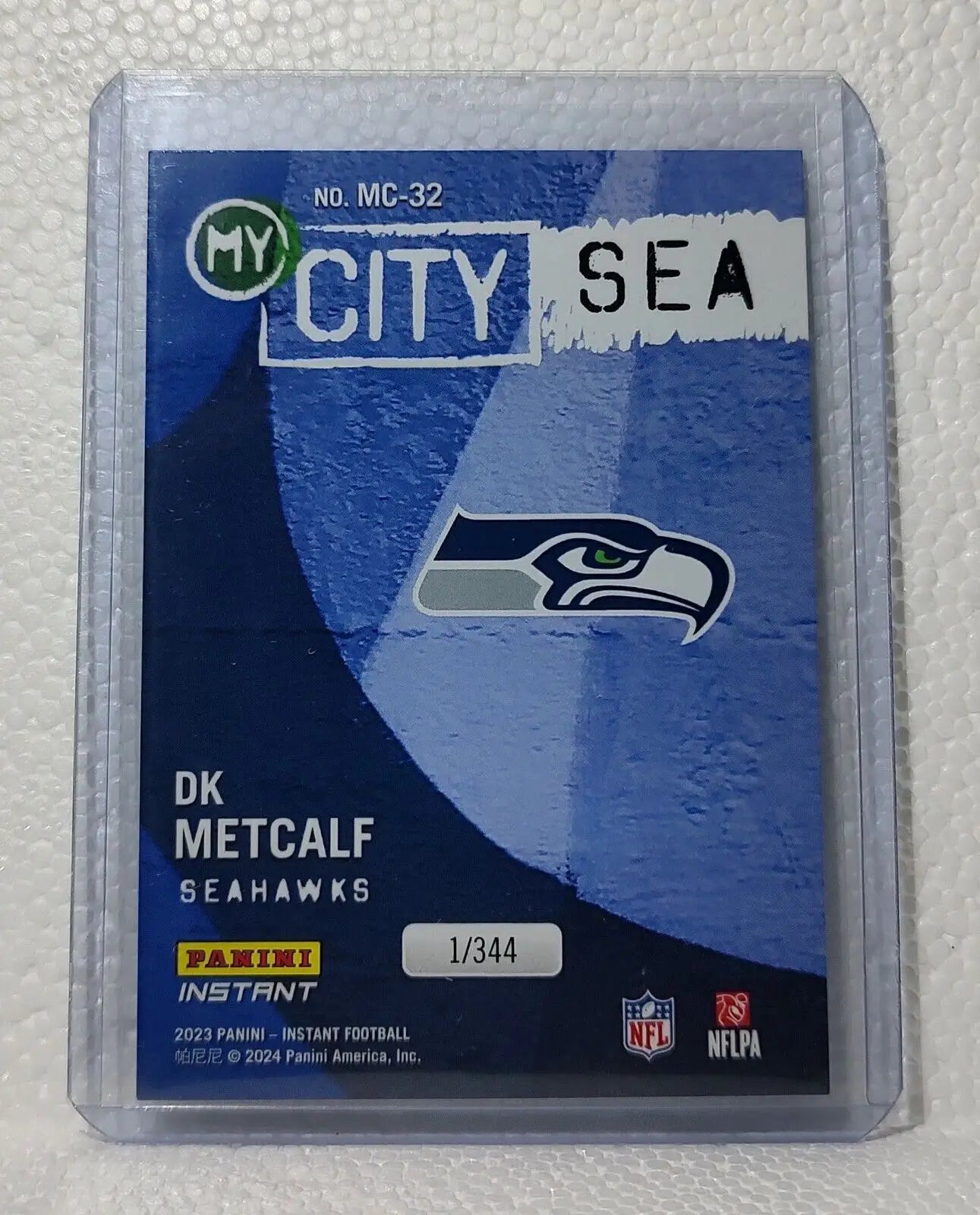 DK Metcalf 2023 Panini NFL #32 My City Football Card Seattle Seahawks 1/344 - Football Card Single