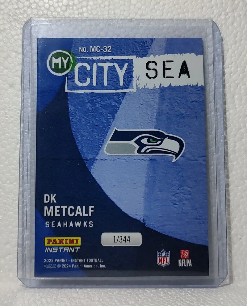 DK Metcalf 2023 Panini NFL #32 My City Football Card Seattle Seahawks 1/344 - Football Card Single
